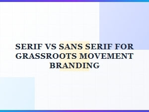 Choosing Serif or Sans Serif for Community Branding