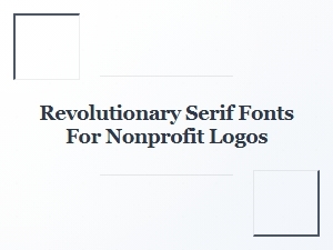 Nonprofit Logos with Activist Serif Fonts